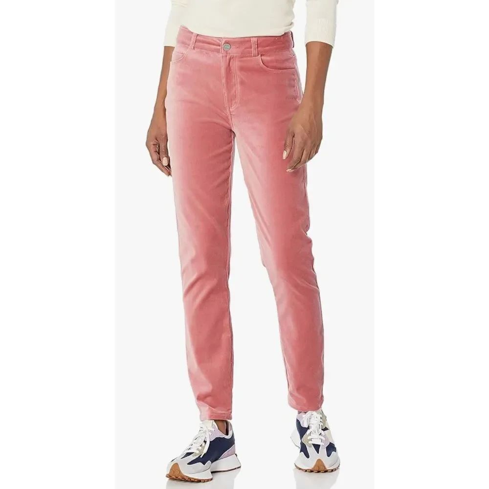 PAIGE Women's Hoxton Cropped Ankle Length High Rise in Dark Blush Size 31 (12)